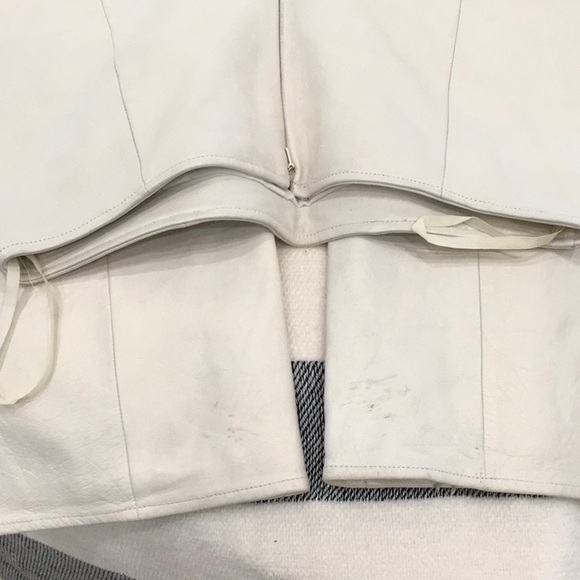 Cache Winter White Leather Pants! - Picture 6 of 6